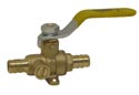 Pex Drop Ear Ball Valve w/ Drain